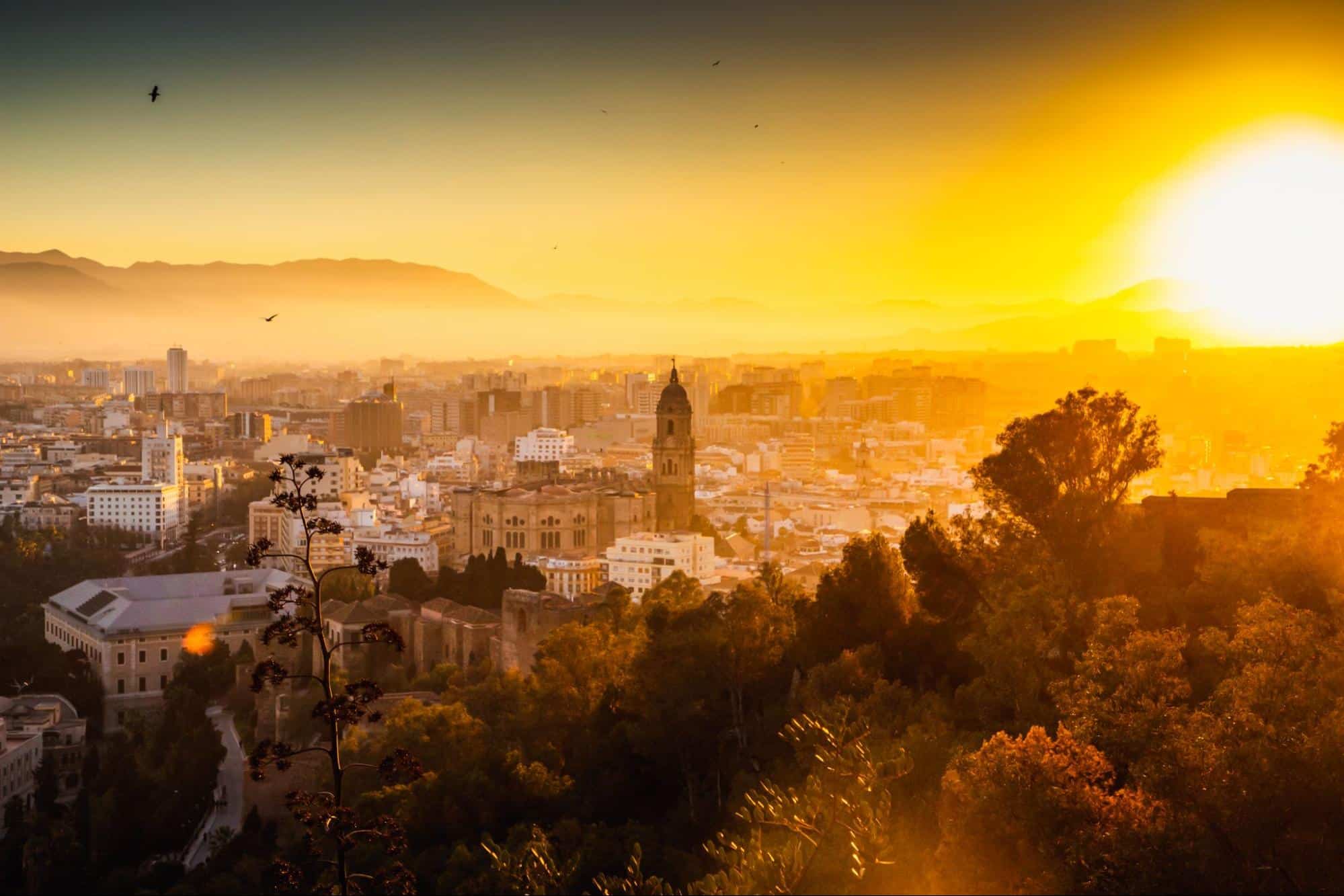 malaga en invierno